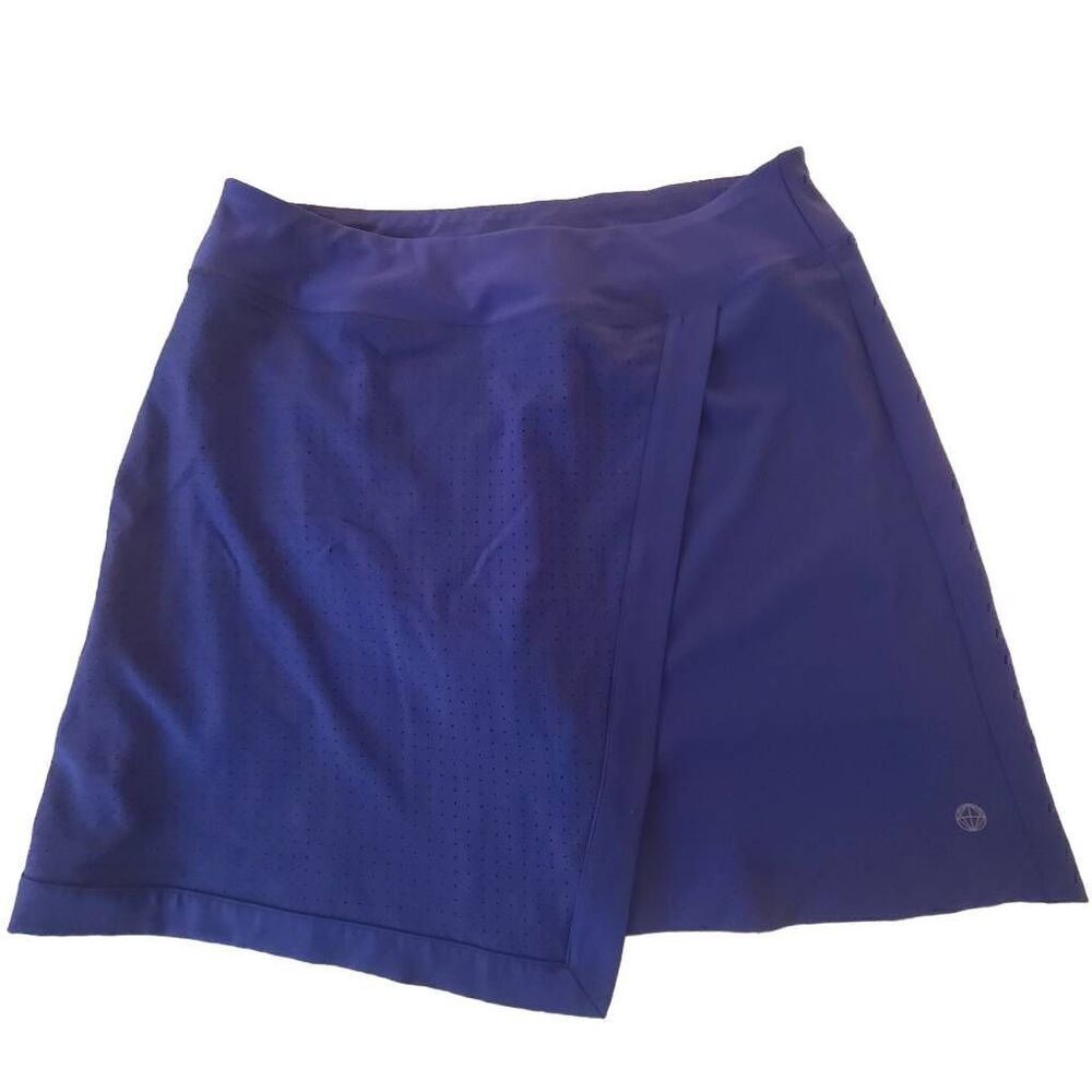 Mondetta Womens Outdoor Project Elastic Waist Stretchable Skort Blue Large